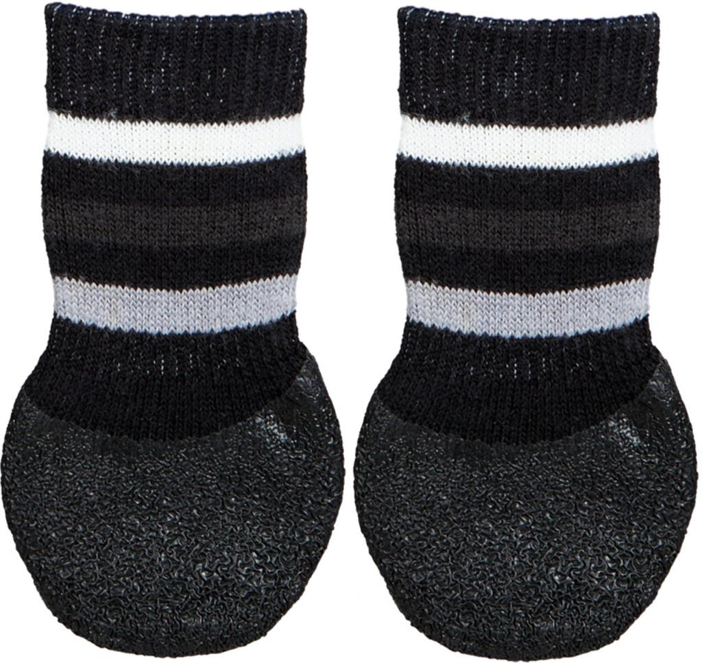 Chaussettes pour chiens, anti-dérapantes, M–L, 2 Pcs, noir