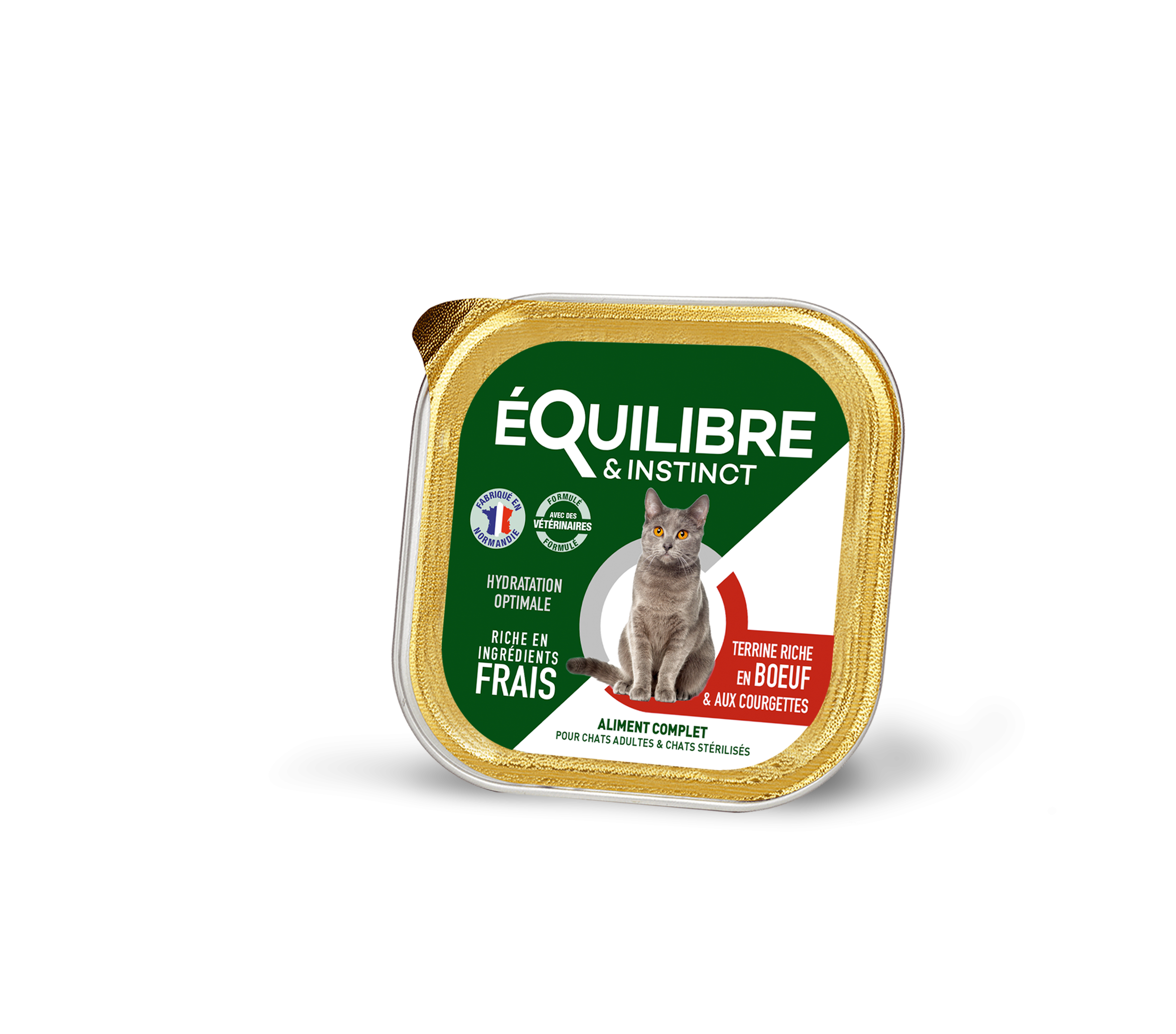 PÂTÉE RICHE EN BOEUF ET AUX COURGETTES POUR CHAT STÉRILISÉ - 85G