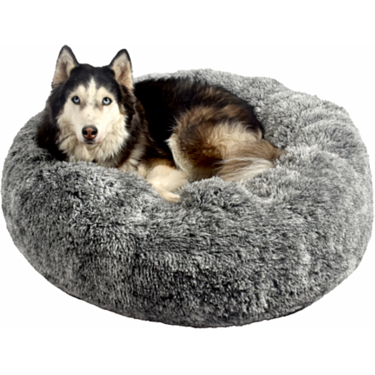 DONUT POILU BICOLOR NOIR L