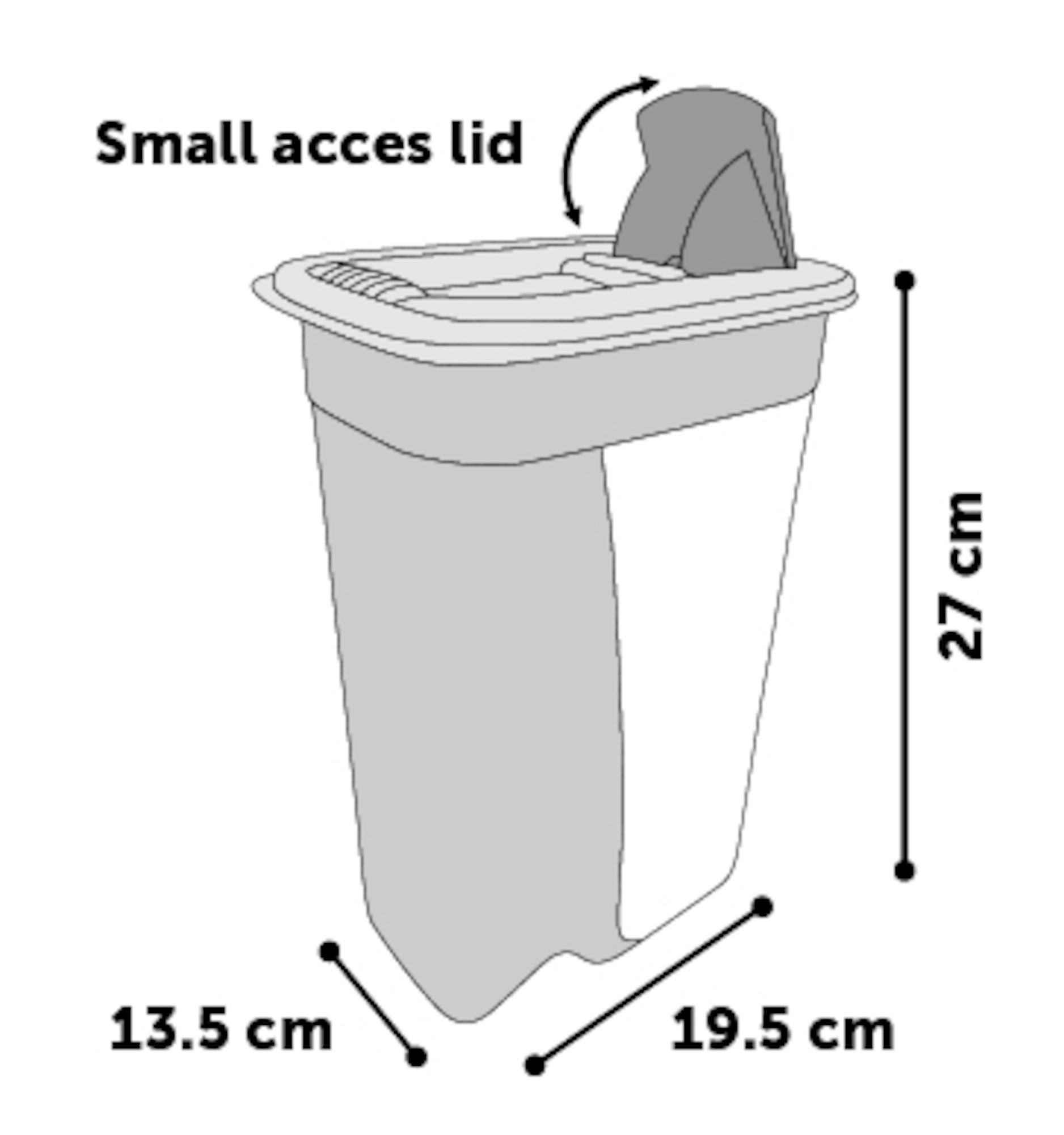 Conteneur à aliments June Rectangle Taupe et Blanc 4,1 Litres