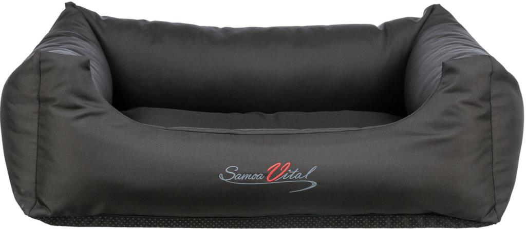 Lit Samoa Vital, angulaire, 120 × 105 cm, noir