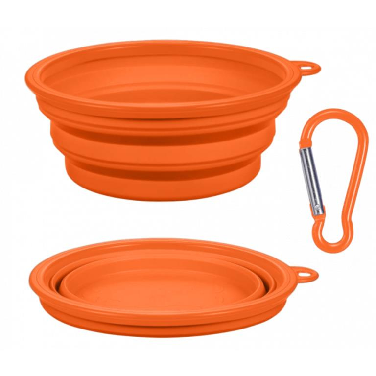 BOL PLIABLE + COUVERCLE 360 ML 13*5,5 CM