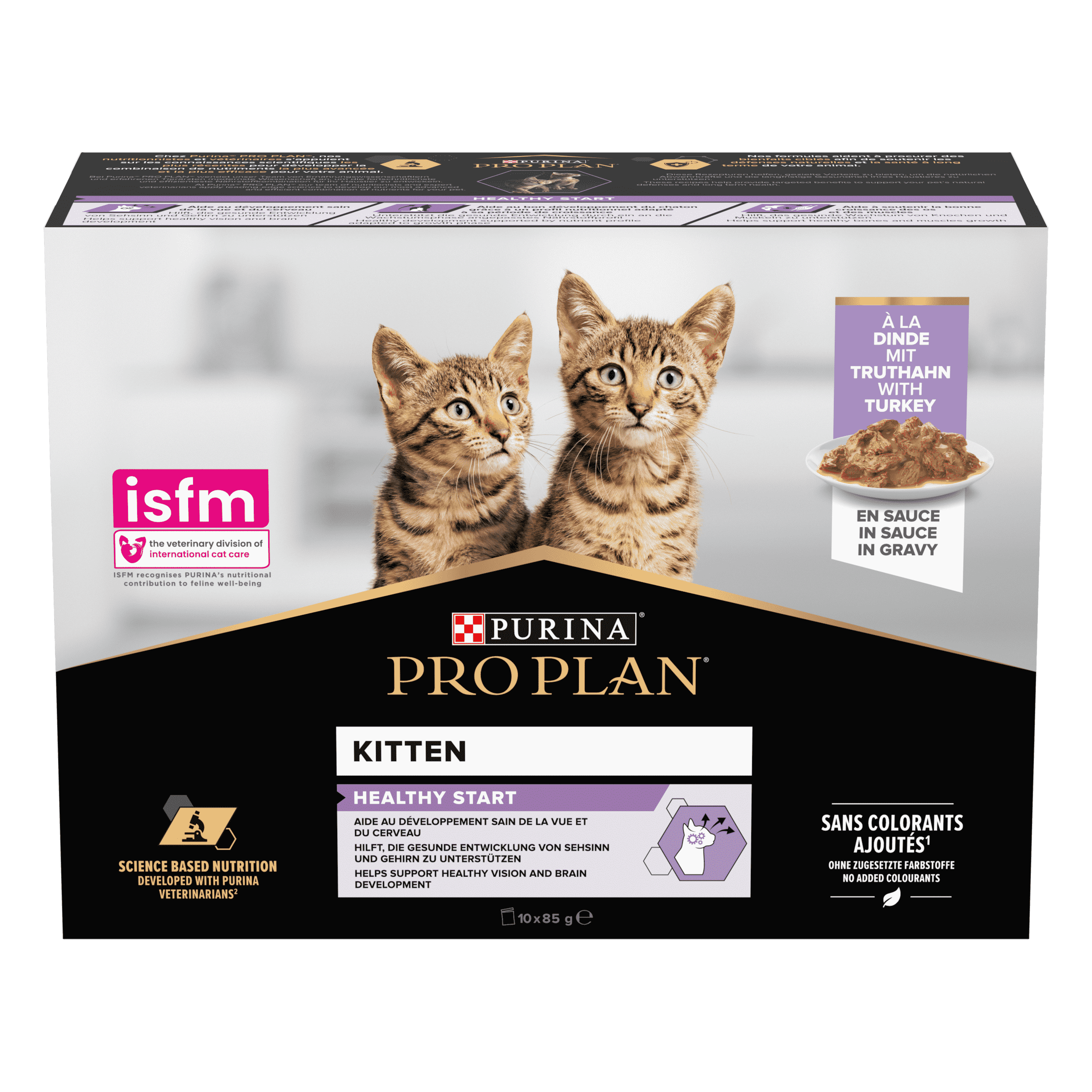 PRO PLAN Kitten HEALTHY START Dinde Sauce Pochons 10x85g