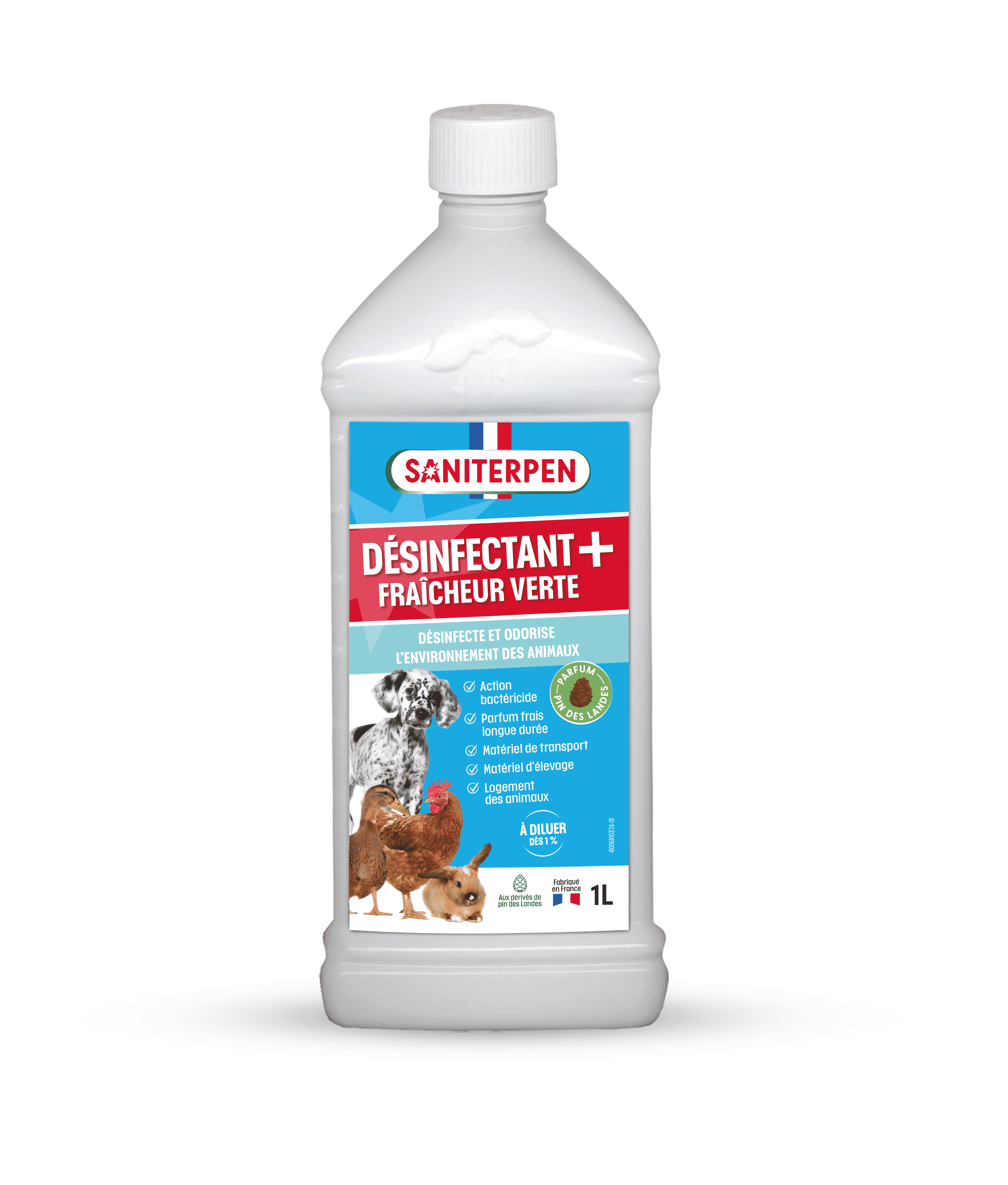 Désinfectant Plus fraicheur verte** 1L