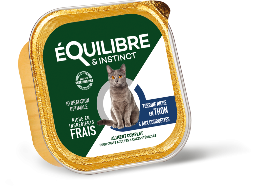 PÂTÉE RICHE EN THON ET COURGETTES POUR CHATS STÉRILISÉS - 85G