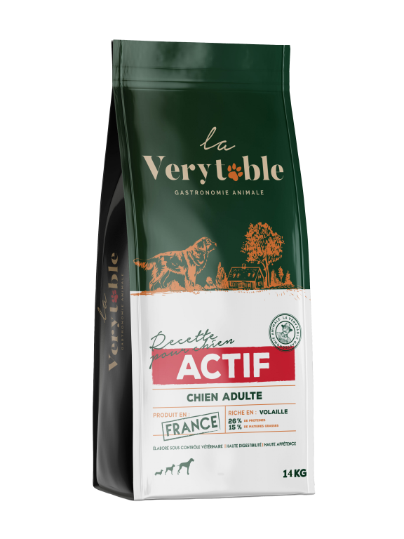 LA VERYTABLE CROQUETTE POUR CHIEN ADULTE ACTIF 26/15 14kg