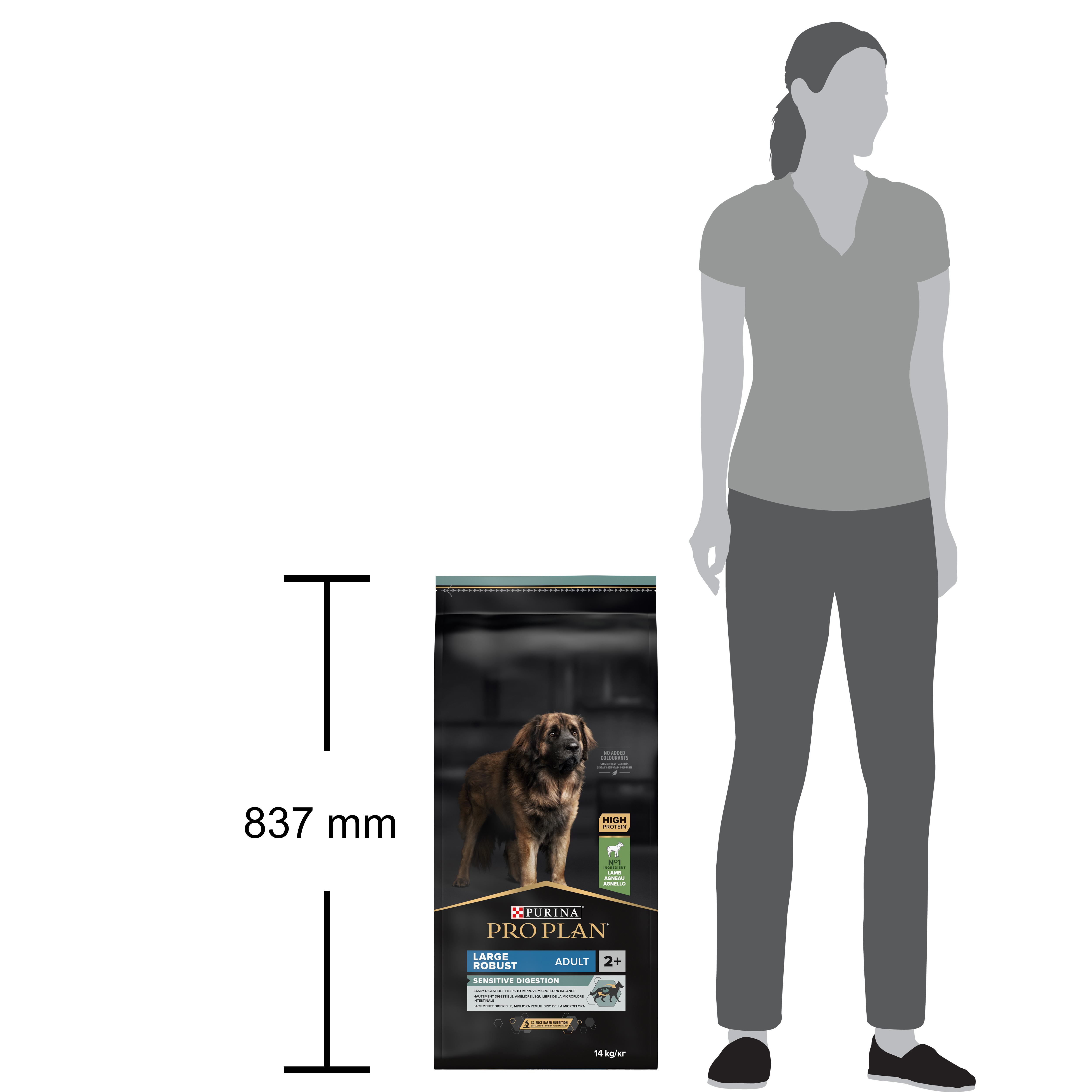PRO PLAN Chien Large Adult Robust Sensitive Digestion Agneau 14KG