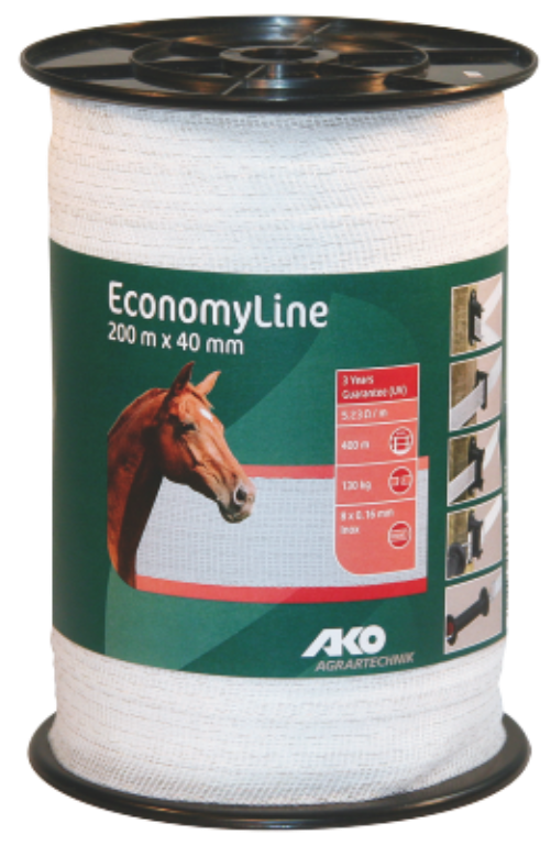 Ruban EconomyLine blanc, 200m, 40mm