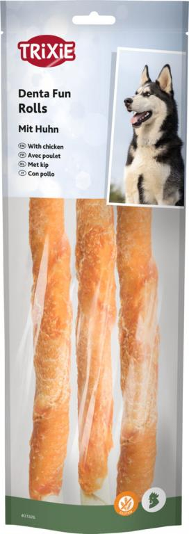 Denta Fun Rolls au poulet, 28 cm, 3 Pcs/250 g