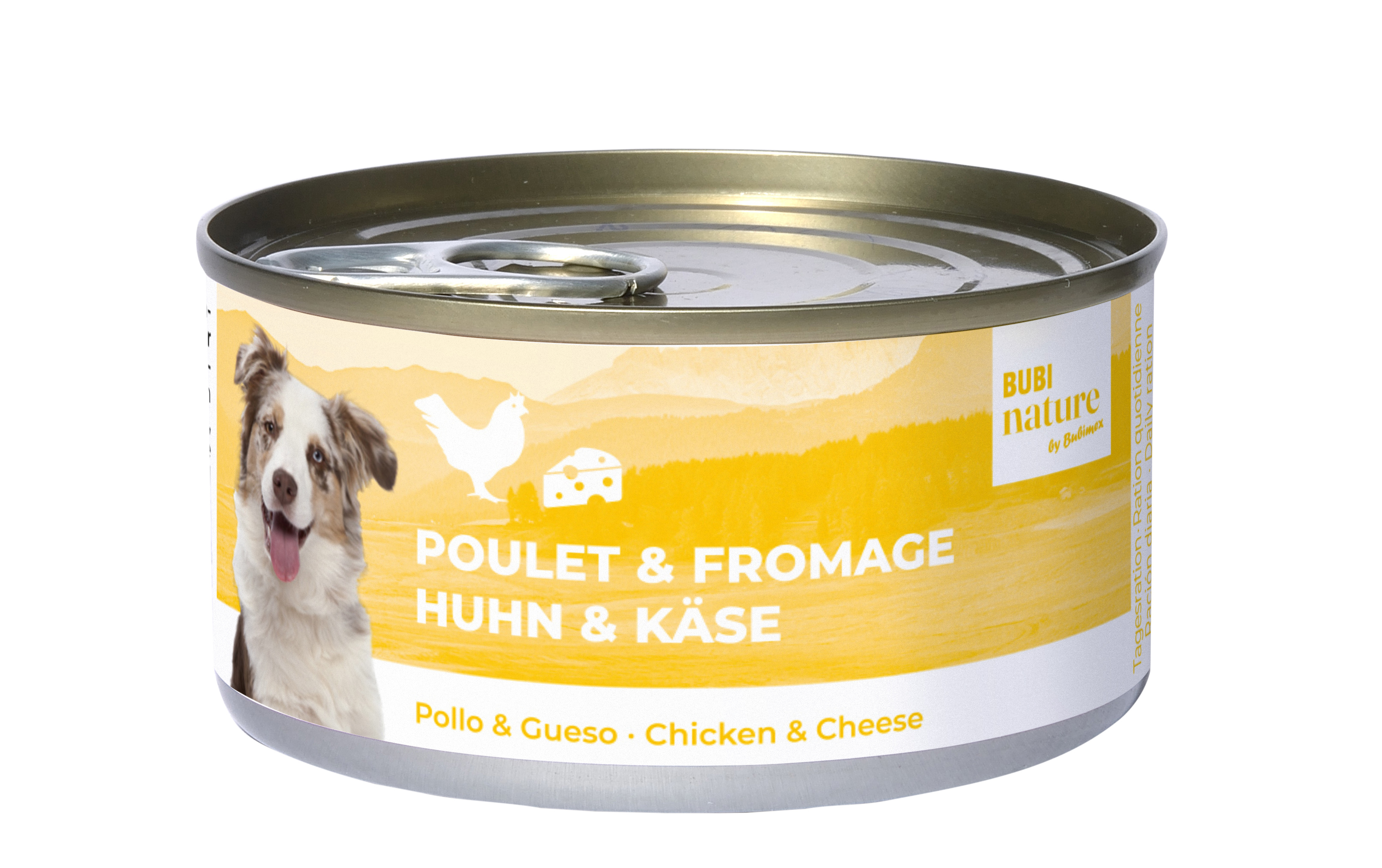 Pâtée pour chien Bubi Nature Poulet & Fromage 70g