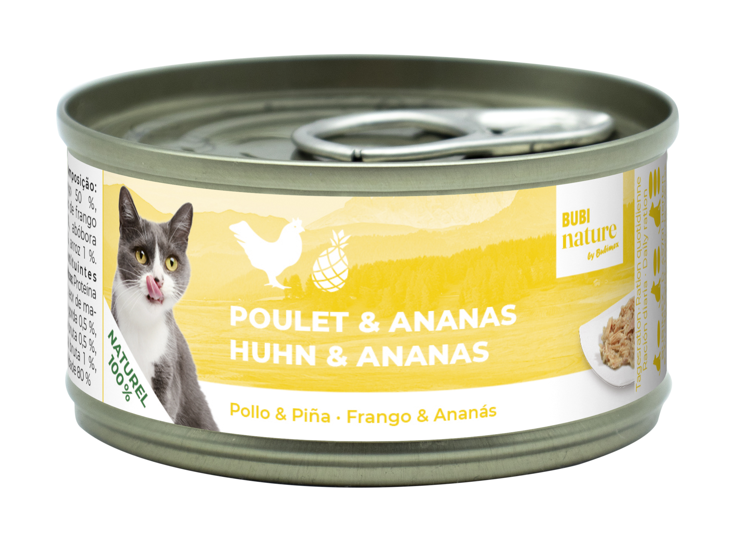 Bubi Nature Poulet & ananas chat 70g Bubimex