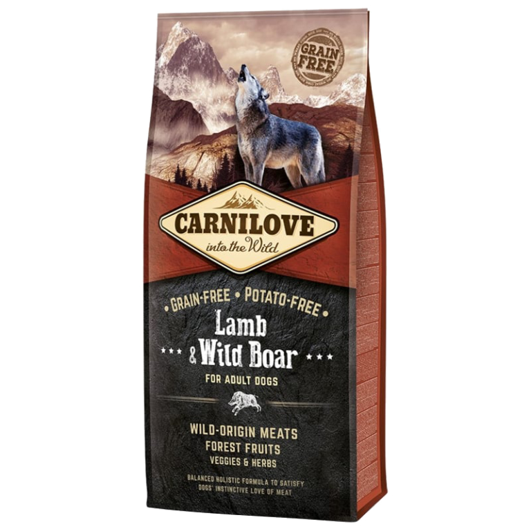 CROQUETTES CARNILOVE SAVEUR AGNEAU SANGLIER - SAC DE 12 KG