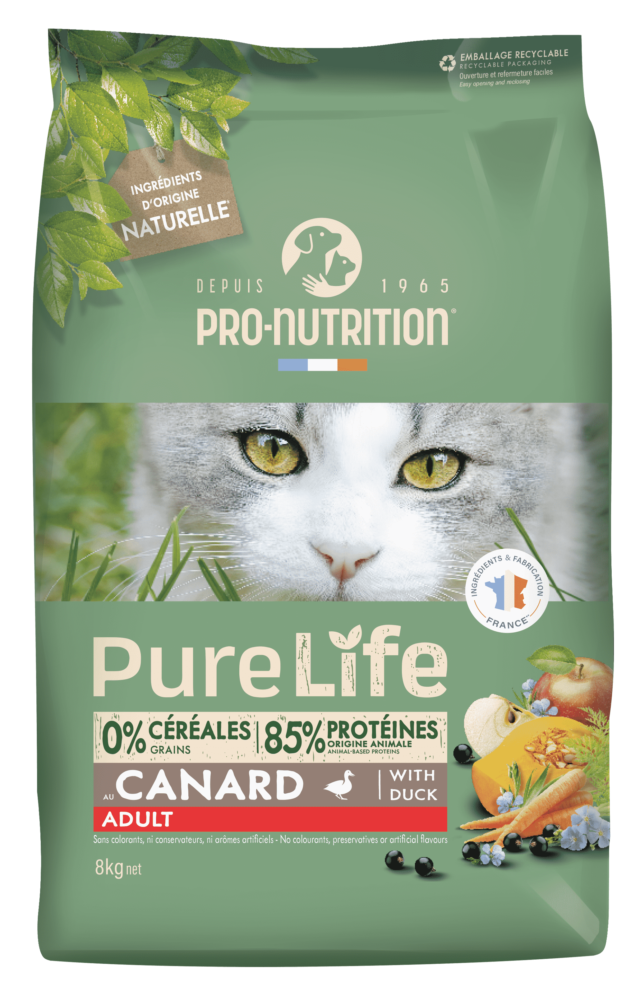 Pure Life chat Adult Canard 8kg