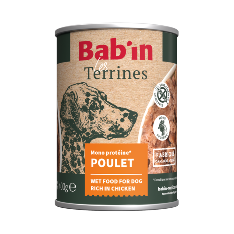 BAB'IN TERRINE CHIEN ADULTE POULET - 400G