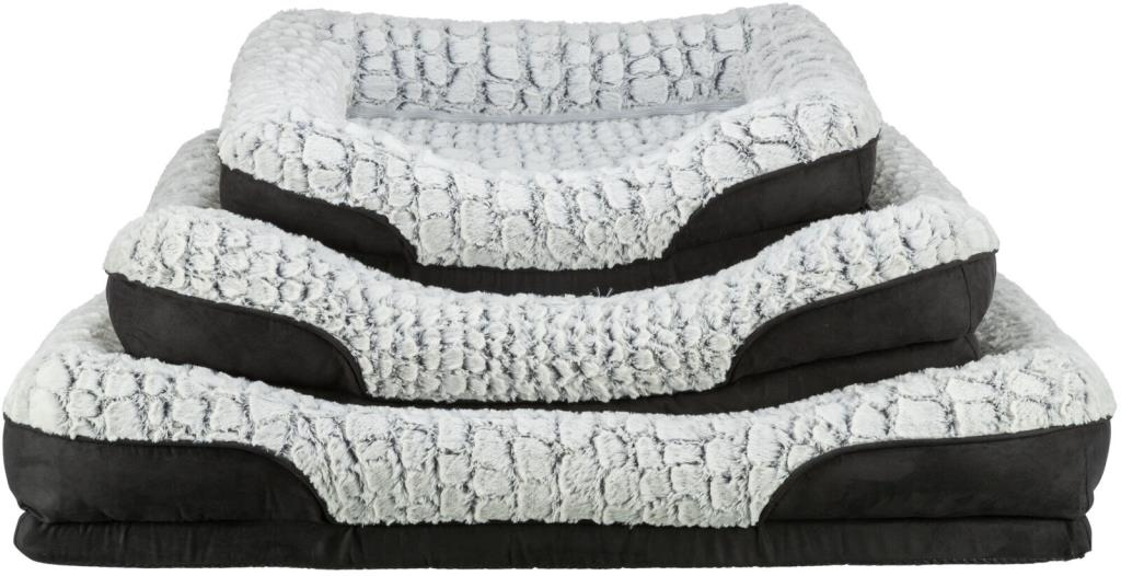 Vital lit Lino, rectangulaire, 110 × 75 cm, noir/gris