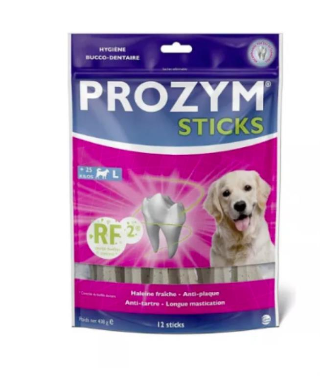 PROZYM RF2 Sticks x12 - Spéciale Hygiène dentaire naturelle pour chien de plus de 25kg