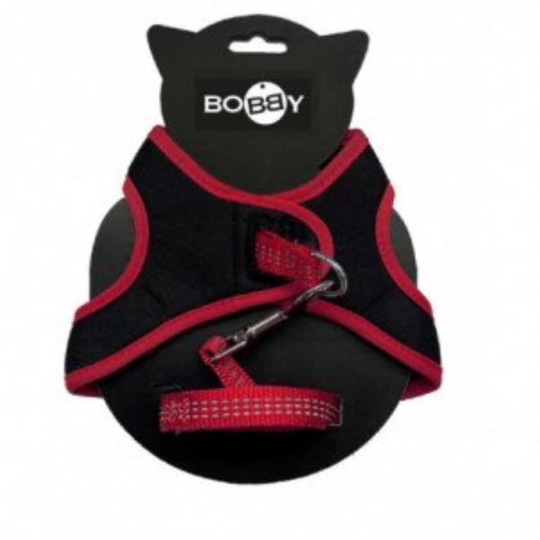 PCK CHAT HARNAIS MIN+LAISSE ROUGE XS