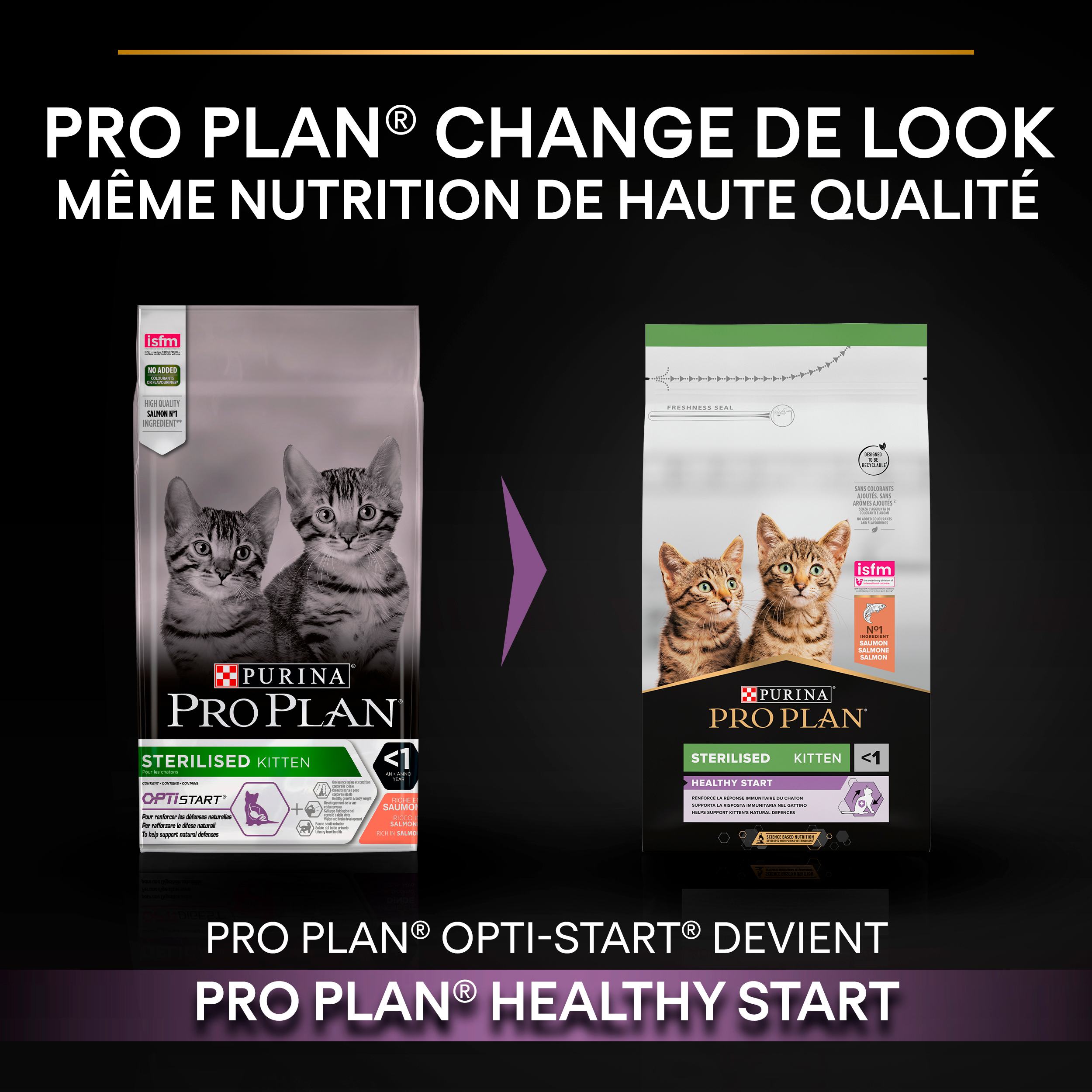 PRO PLAN Sterilised Kitten HEALTHY START Saumon 3kg