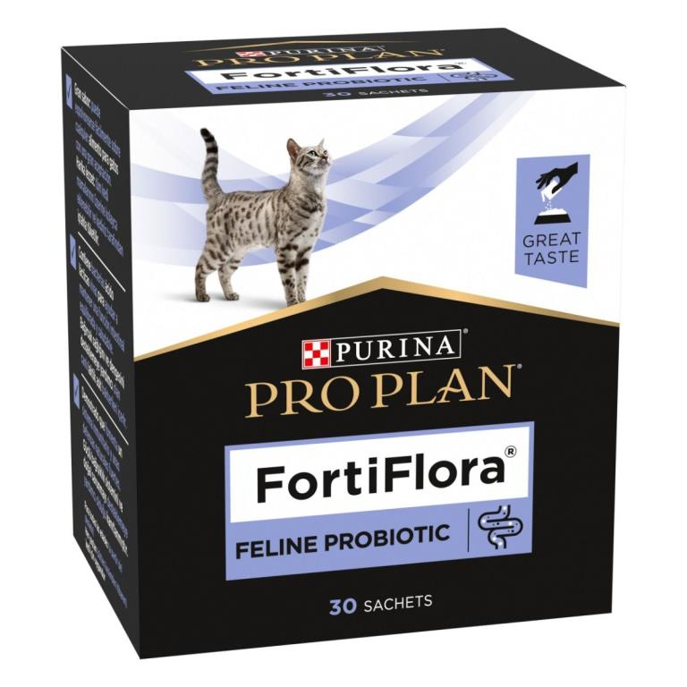 Fortiflora Chat Probiotique pour la flore intestinale poudre en sachets
