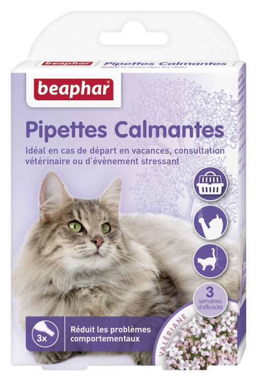 Pipettes calmantes pour chat X3 