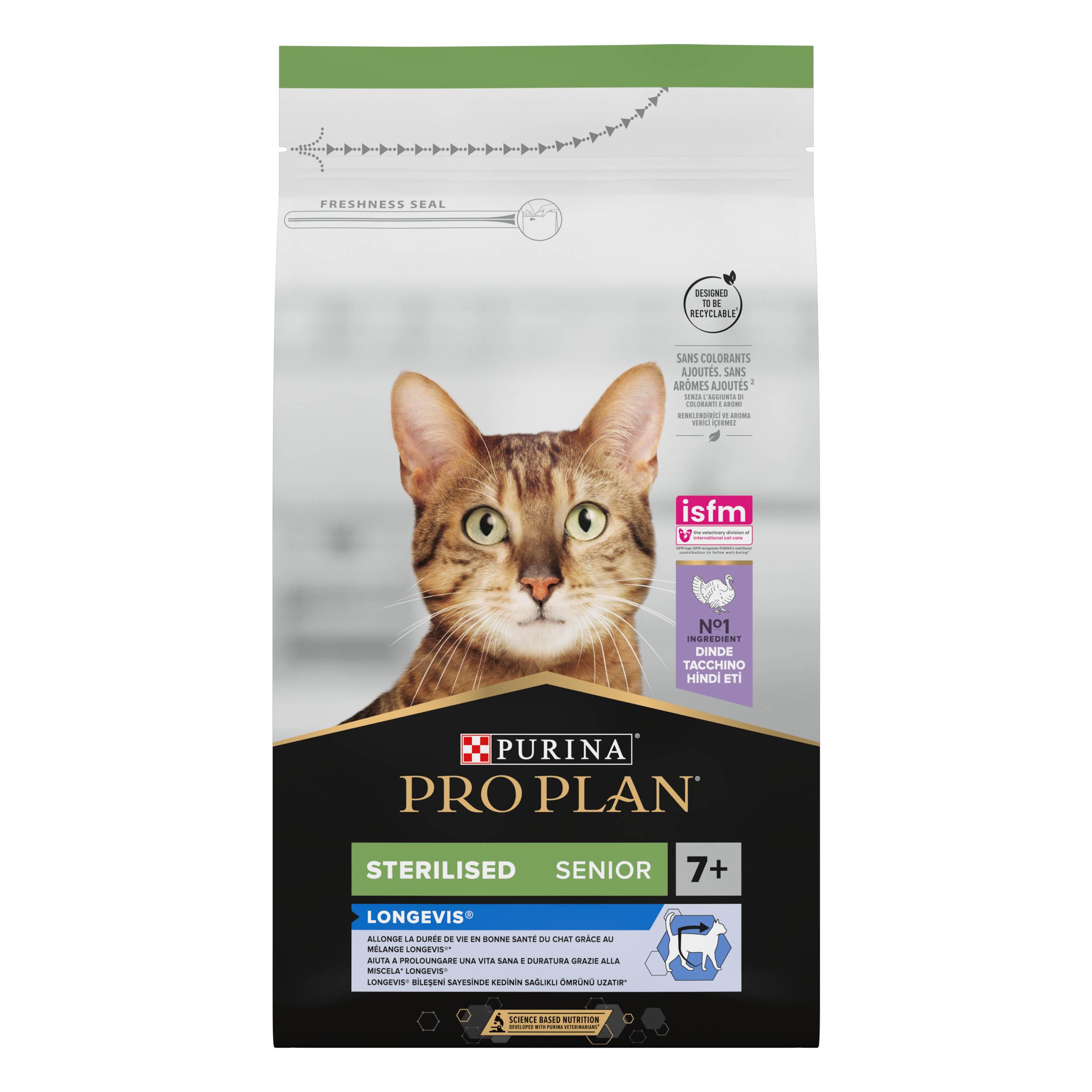 Pro Plan Sterilised Senior 7+ LONGEVIS® Dinde 1,5kg