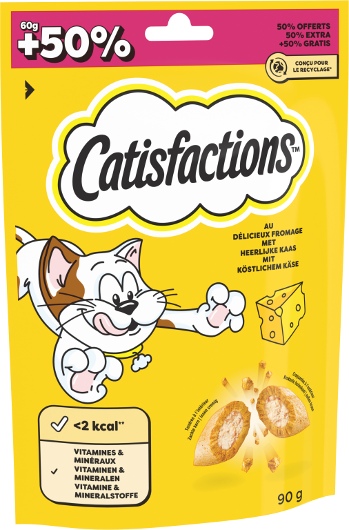 FRIANDISES CATISFACTIONS FROMAGE 90G