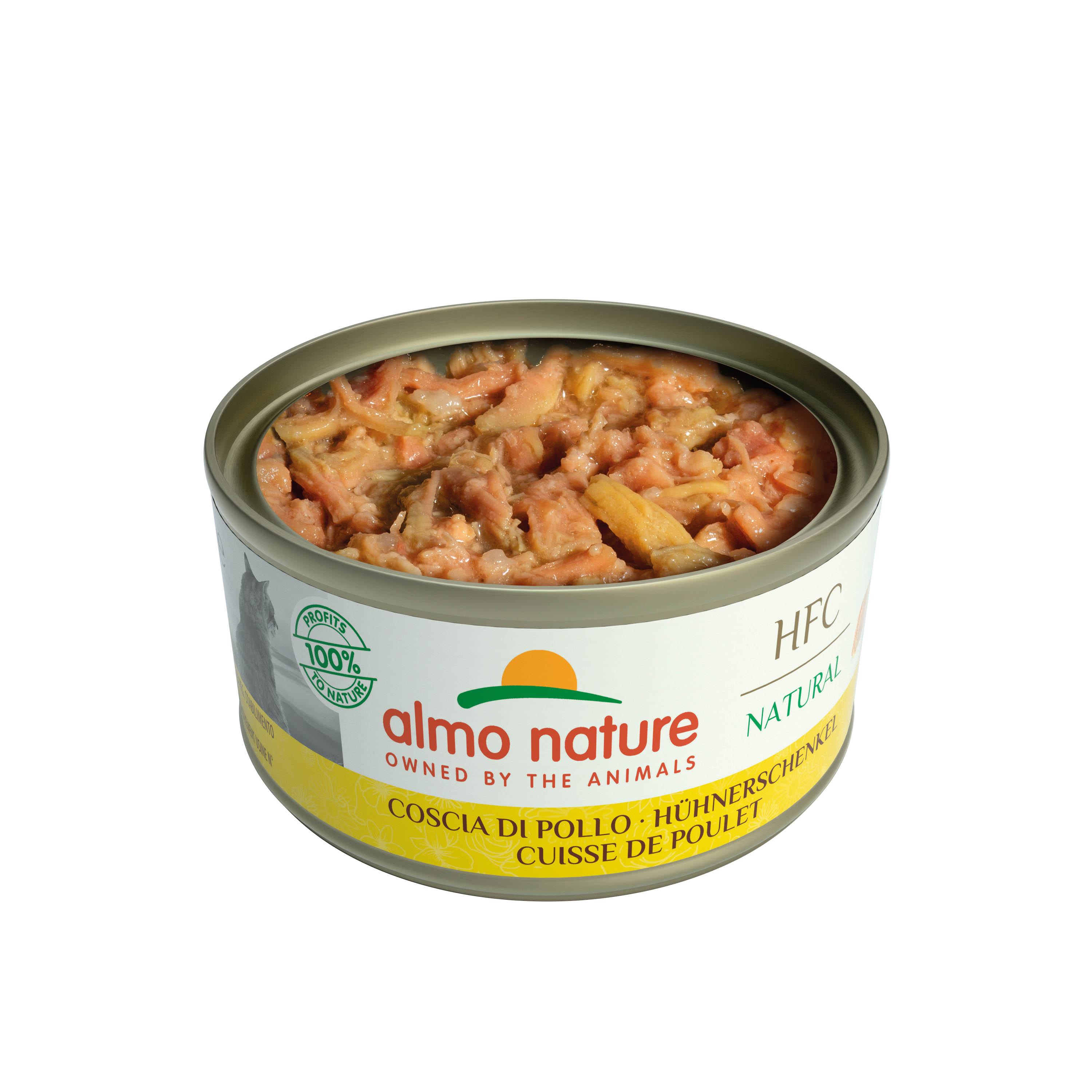Almo Nature Hfc Natural Cuisse De Poulet Boîte 70 Gr