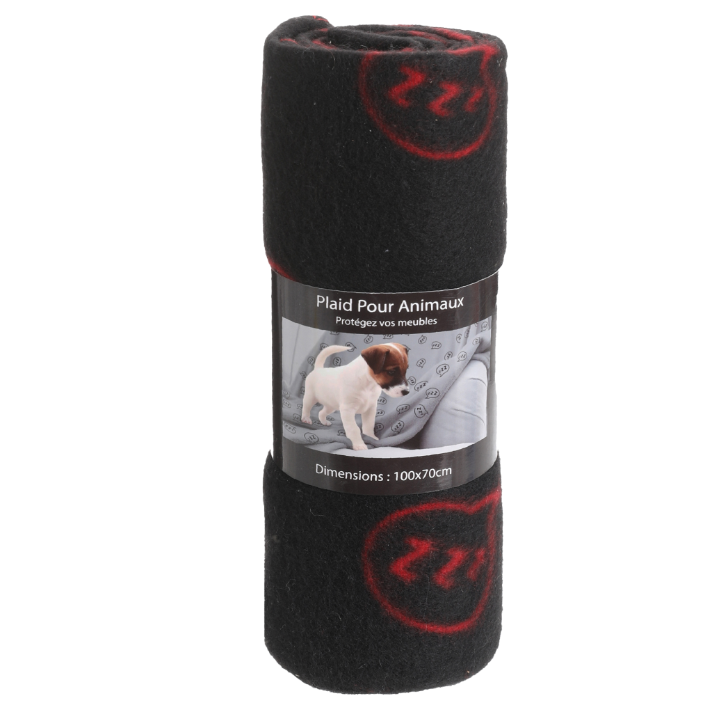 PLAID NOIR POUR CHIEN