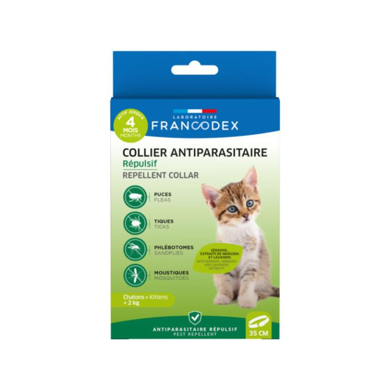 COLLIER ANTIPARASITAIRE REPULSIF CHATON