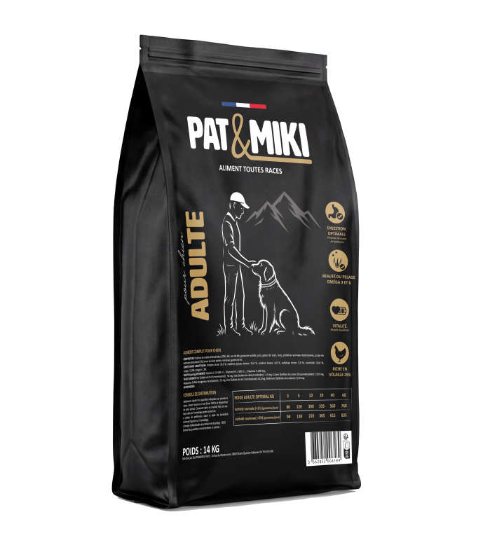 PAT & MIKI CHIEN ADULTE - VOLAILLES - 14KG