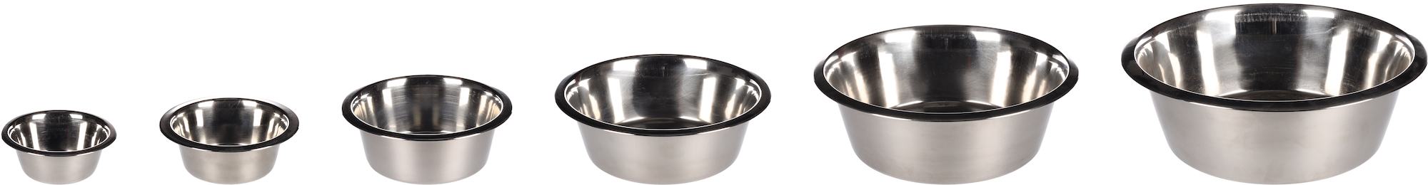 Gamelle pour la nourriture et l'eau Baldwin Rond Argent- 16cm -800ml