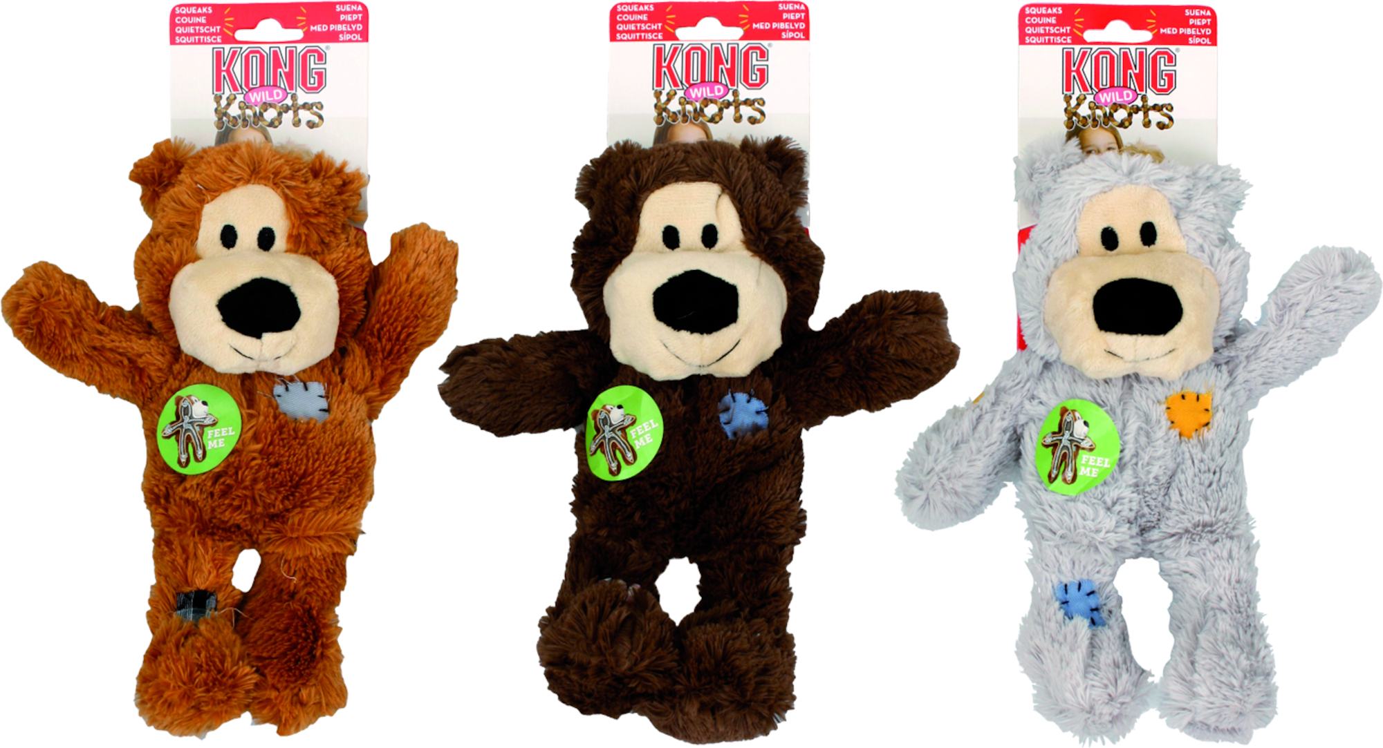Jouet pour petit chien Kong® Wild Knots Plusieurs couleurs Ours - Extra small