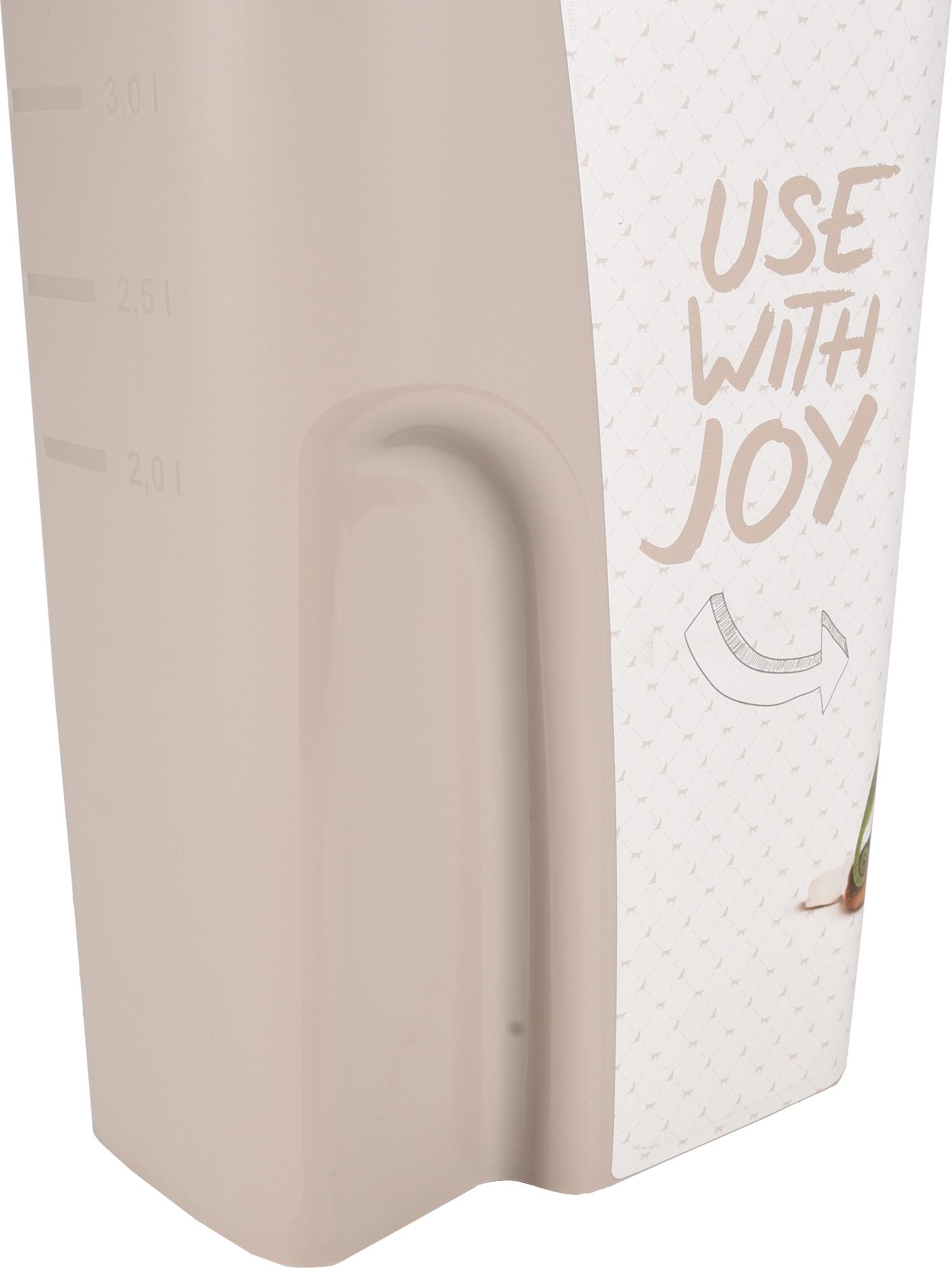 Conteneur à aliments June Rectangle Taupe et Blanc 4,1 Litres