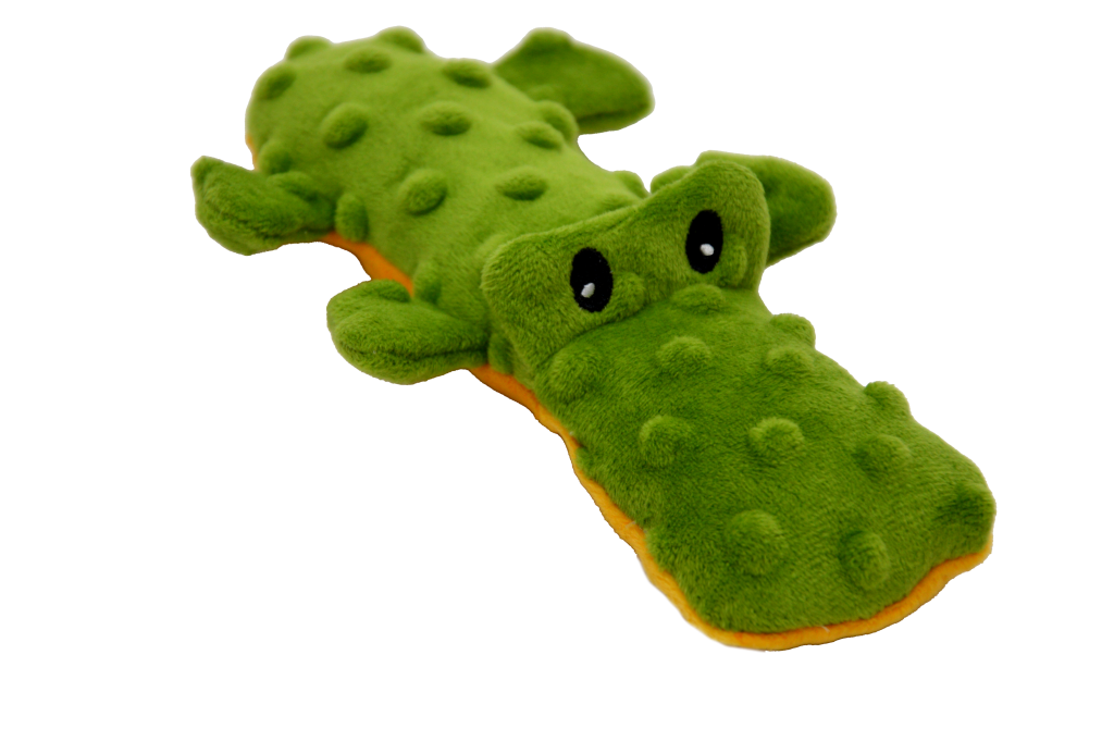 JACK & VANILLA BUBBLE PLUSH JOUET POUR CHIEN CROCODILE VERT 20.5x11.5x3 