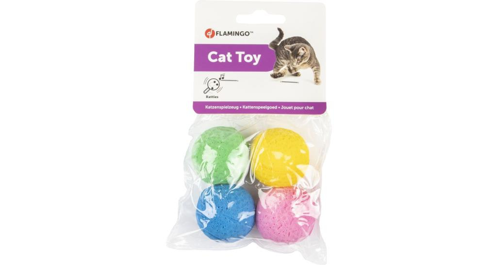 JCHAT BALLE EPONGE MIX 4PC