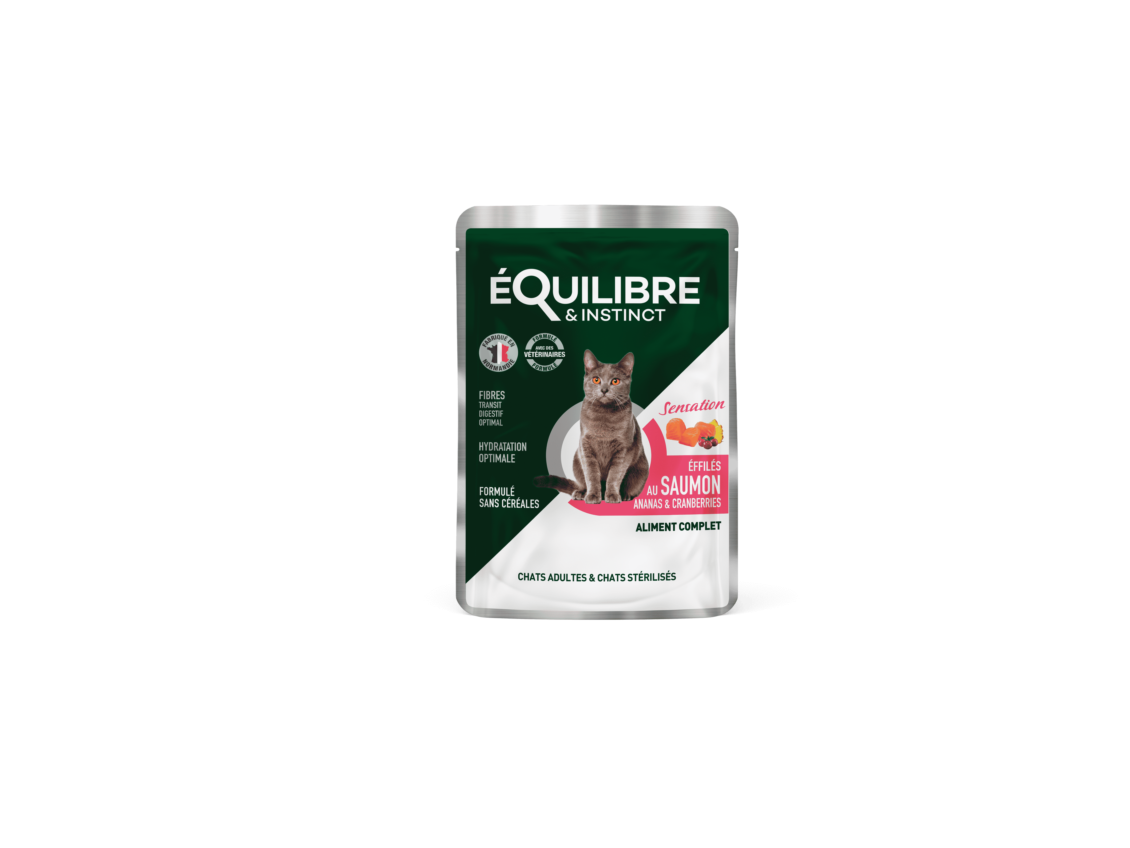 Effilés au saumon, ananas & cranberries pour CHAT STÉRILISÉ