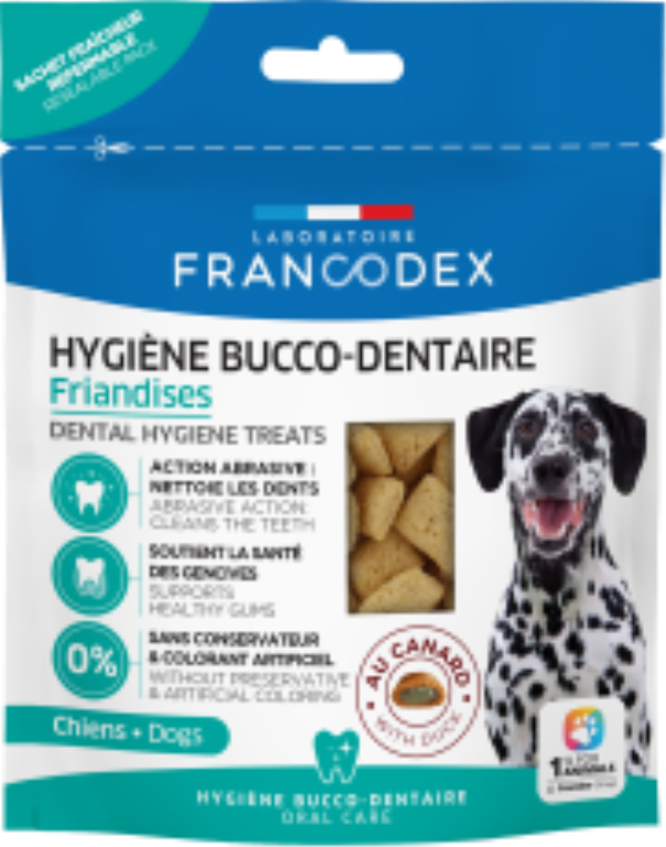 FRIANDISES HYGIENE BUCCO-DENTAIRE POUR CHIEN 75g