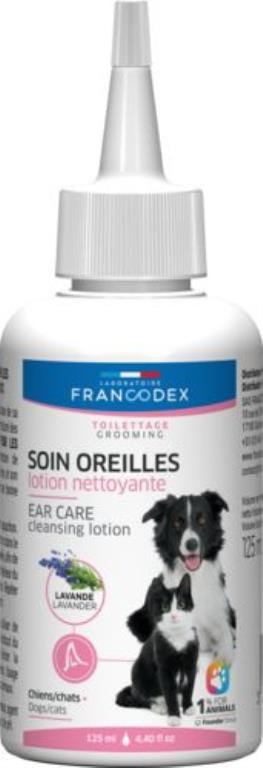 NETTOYANT POUR LES OREILLES POUR CHIEN ET CHAT 125ml