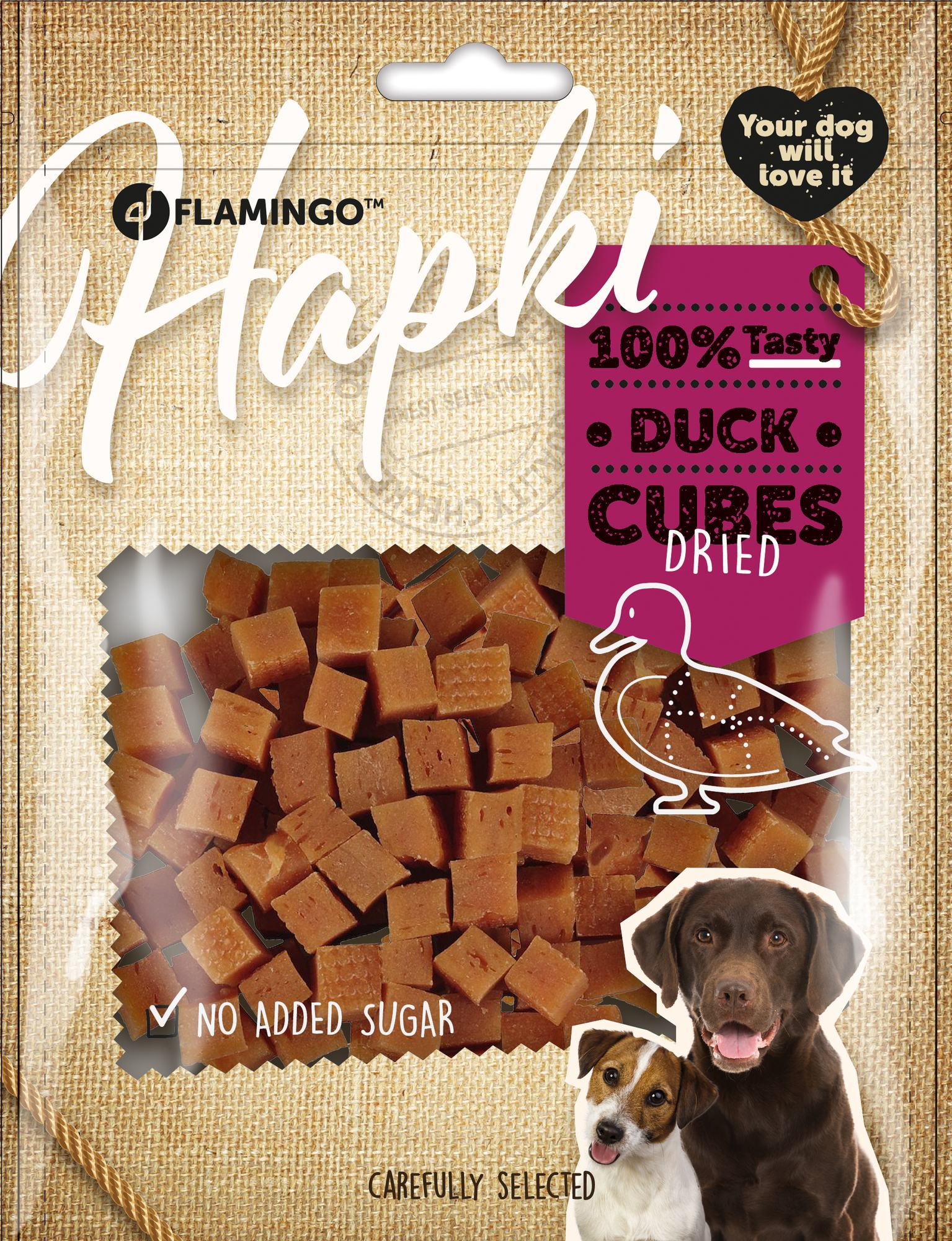 Friandises Hapki Petits blocs avec canard 170g