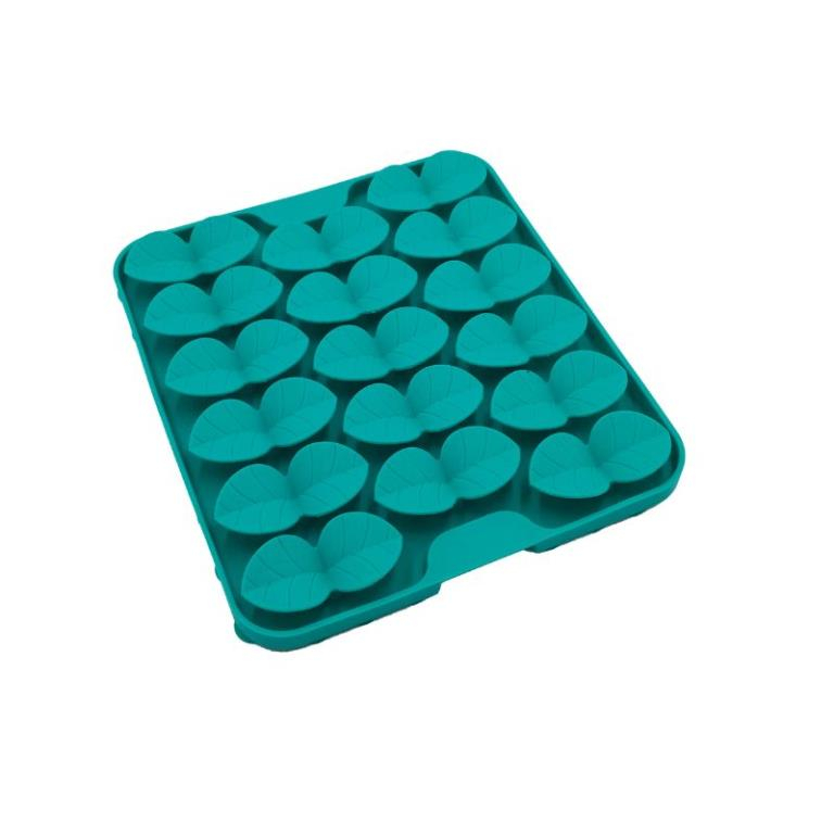 Tapis anti-glouton BubiChef LickLeaf, bleu