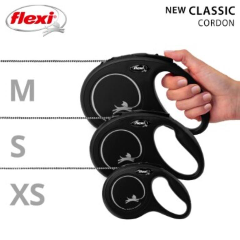 FLEXI CHAT CORDON NOIR XS 3M 