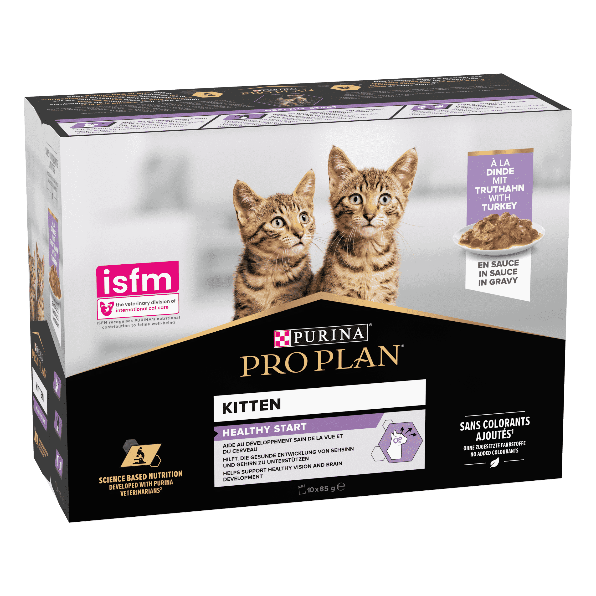 PRO PLAN Kitten HEALTHY START Dinde Sauce Pochons 10x85g
