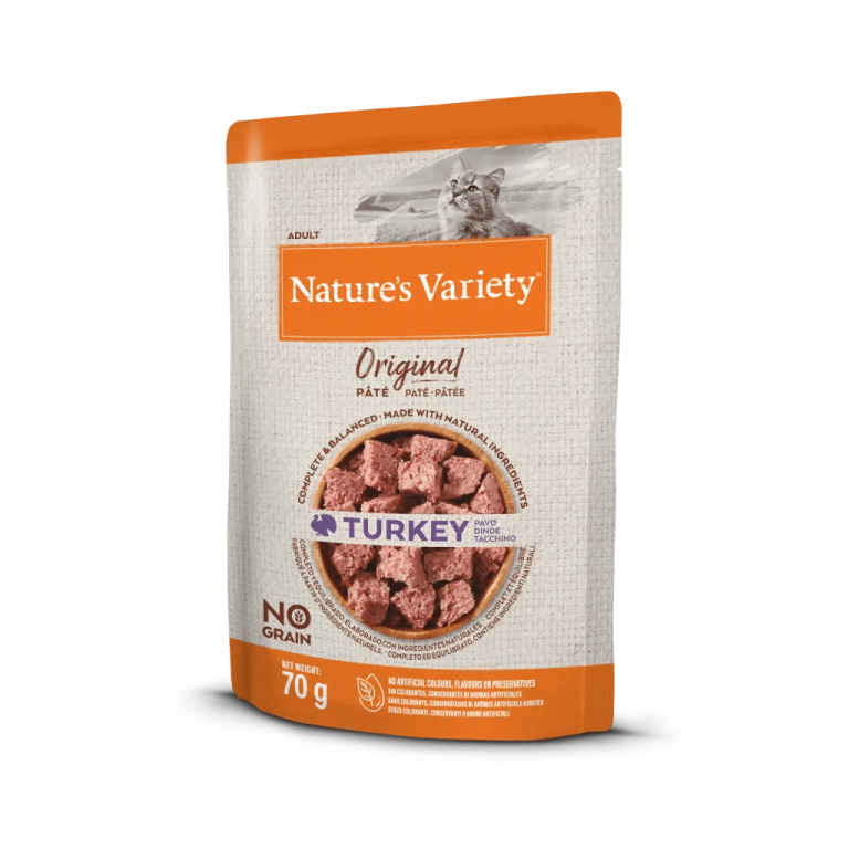 NATURE'S VARIETY chat Pochon chat original dinde 70g