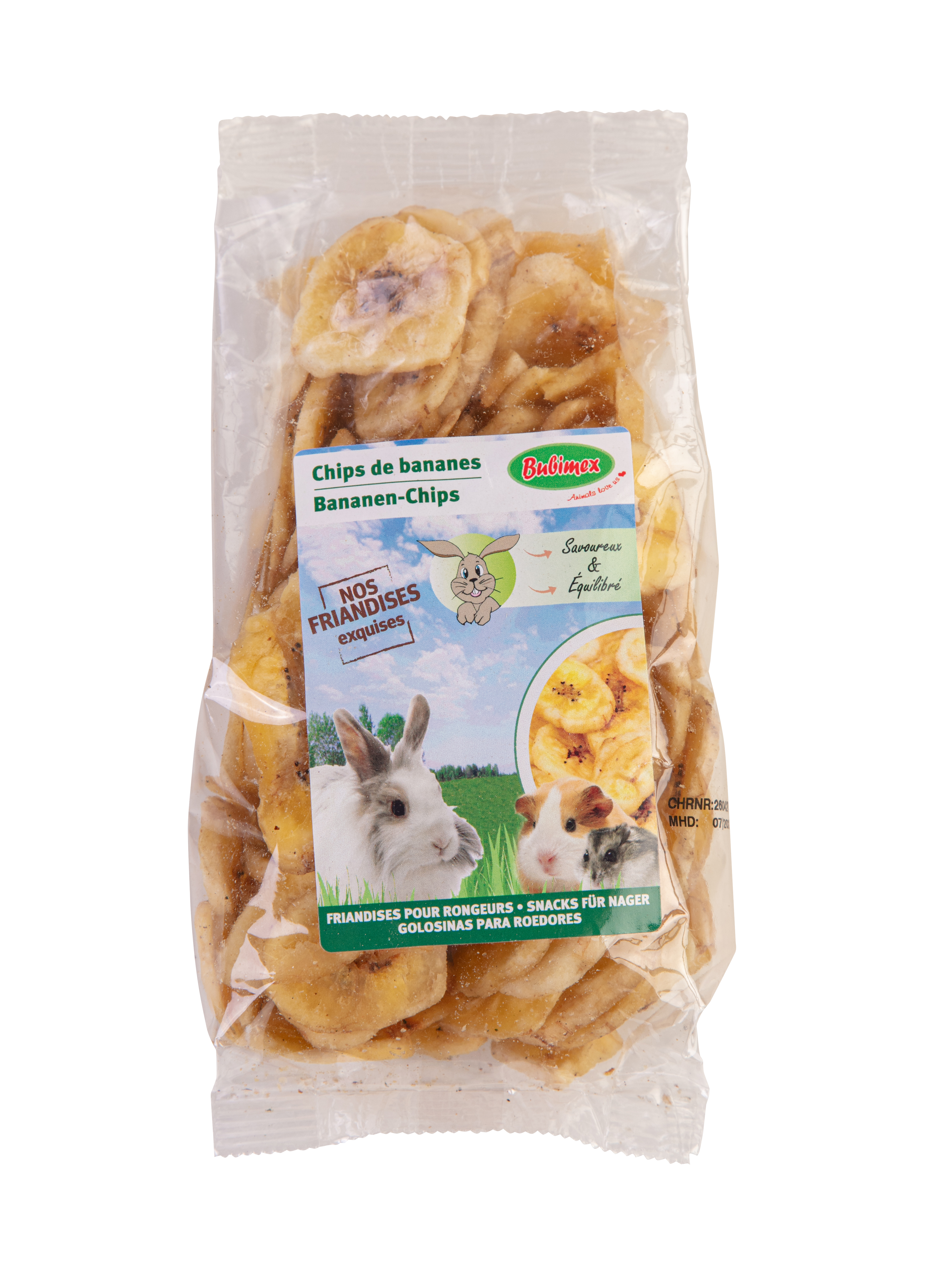 Chips de bananes - 150g - Rongeurs et lapins BUBIMEX