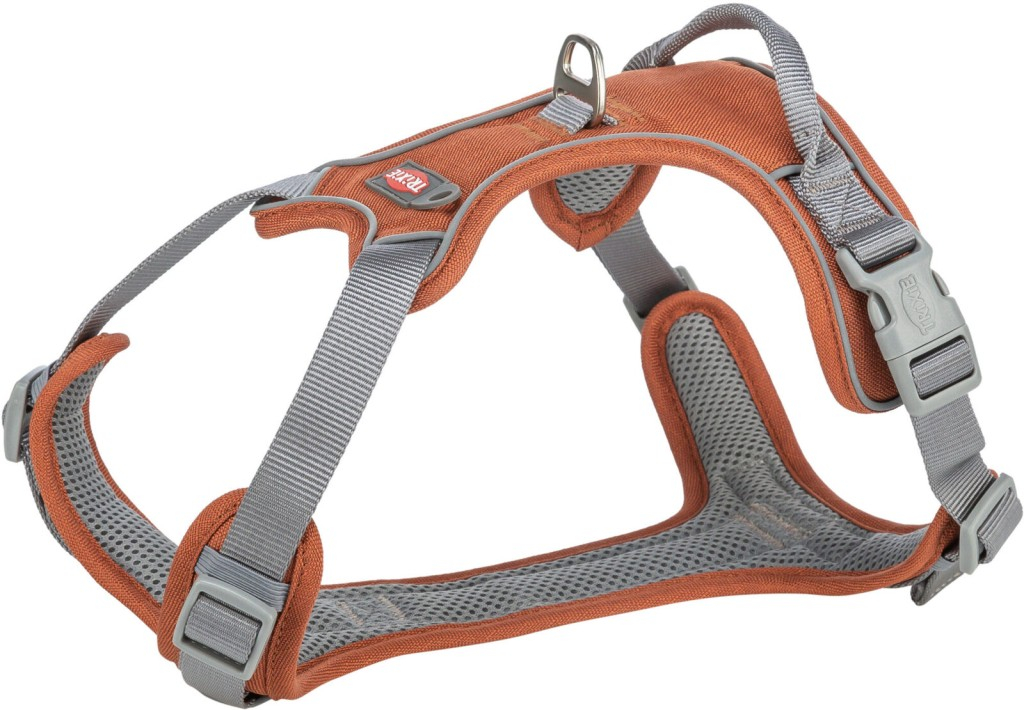 Premium harnais active, M–L: 60–75 cm/25 mm, rouille