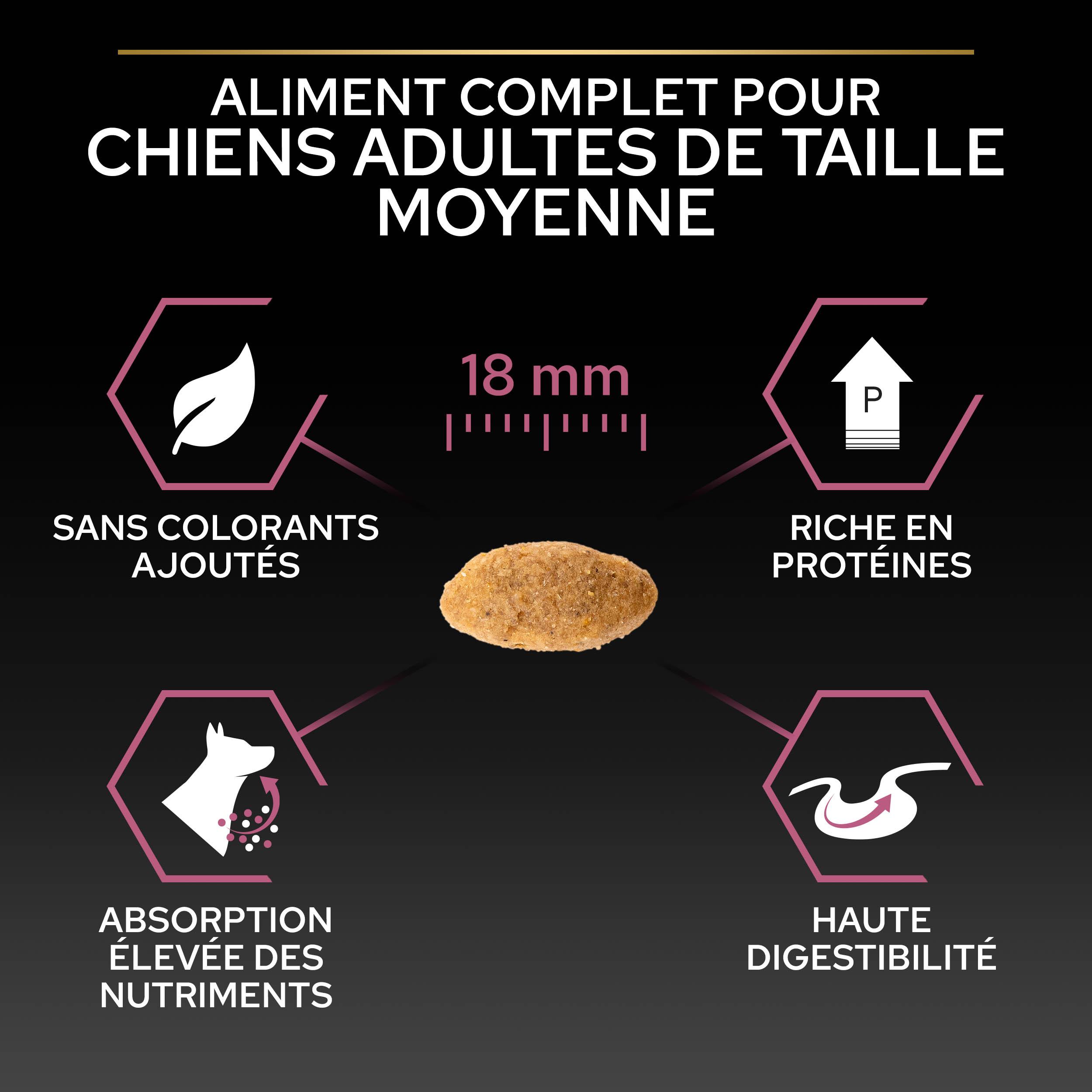 PRO PLAN Chien Medium Adult Sensitive Skin Saumon 14KG
