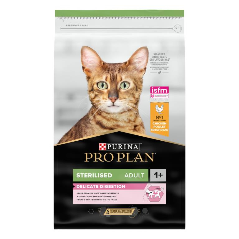 PRO PLAN Sterilised Adult Delicate Digestion au poulet pour chat 1,5kg