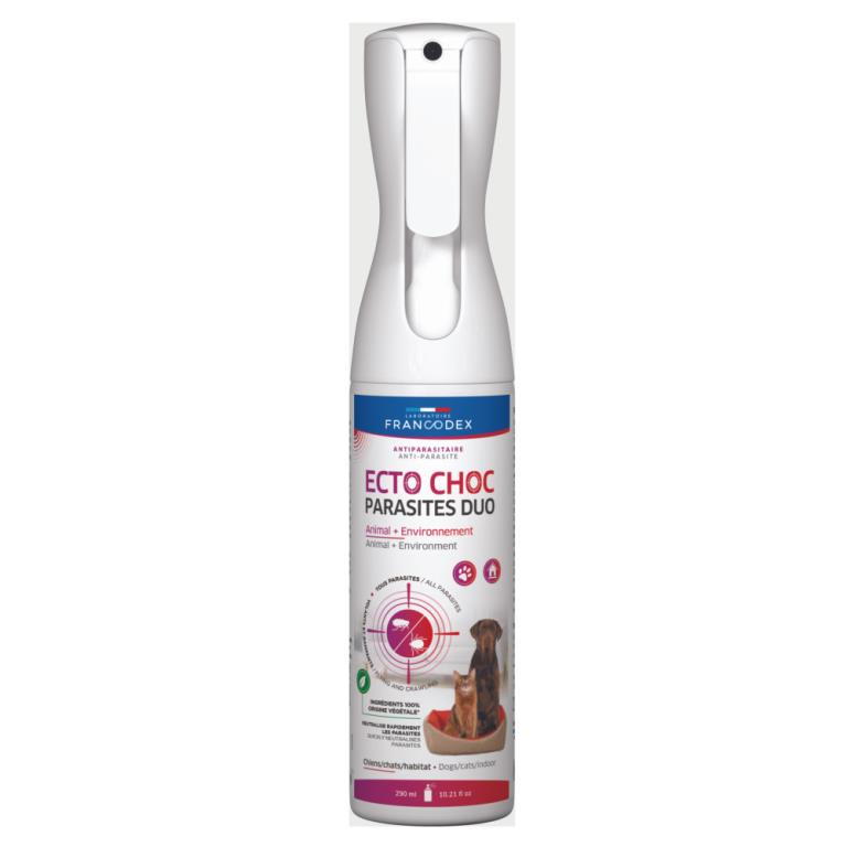BRUMISATEUR ECTO CHOC PARASITES DUO 2 EN 1 CHIEN CHAT ET HABITAT 290ML