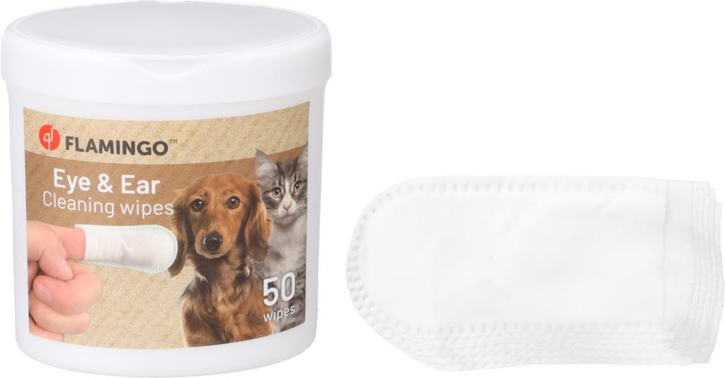 LINGETTES YEUX OREILLES 50 PIECES POUR CHIENS ET CHATS