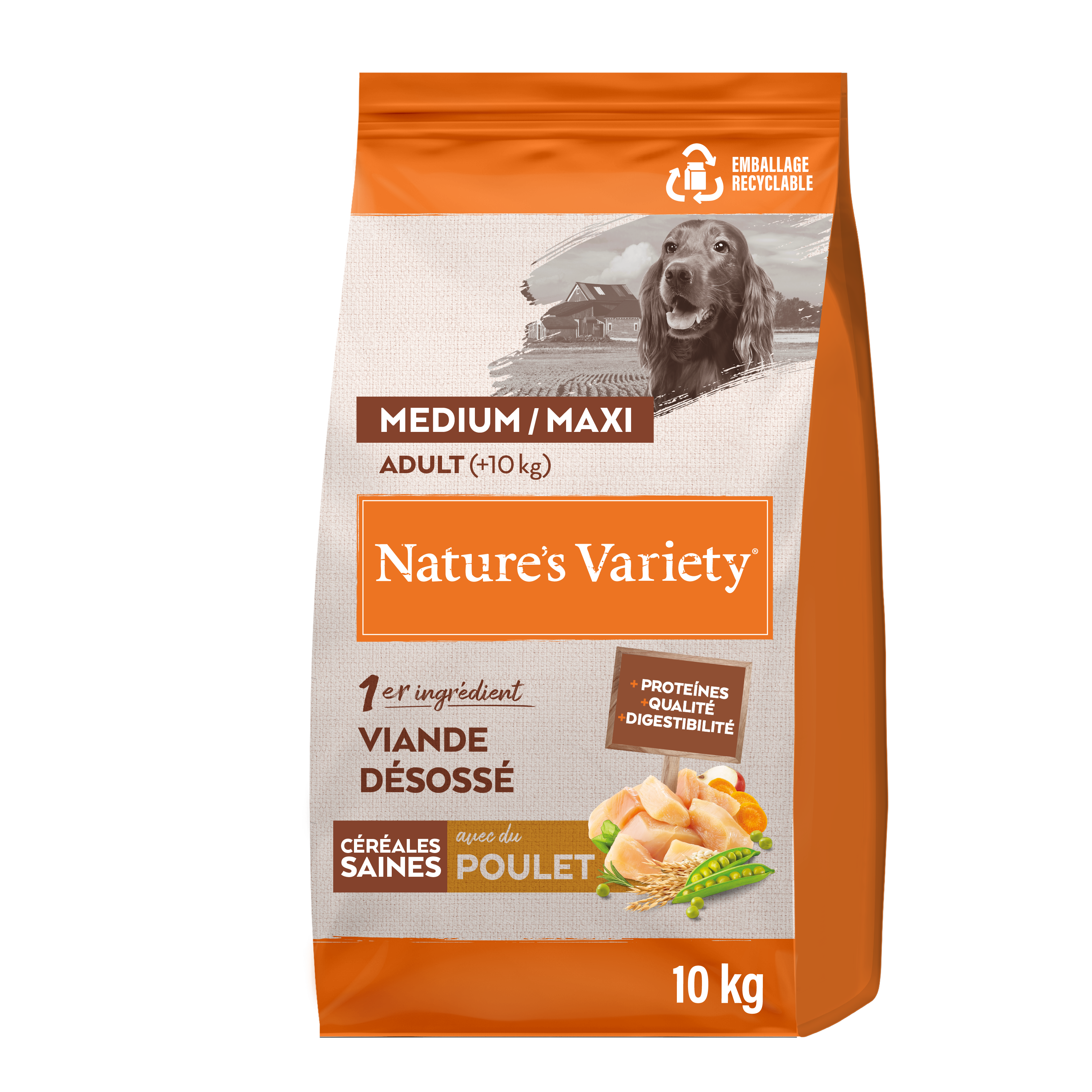 NATURE'S VARIETY chien Original med adult poulet 10kg